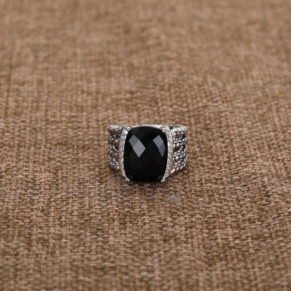 

black diamond ring popular new line vintage cross women's ring, Silver