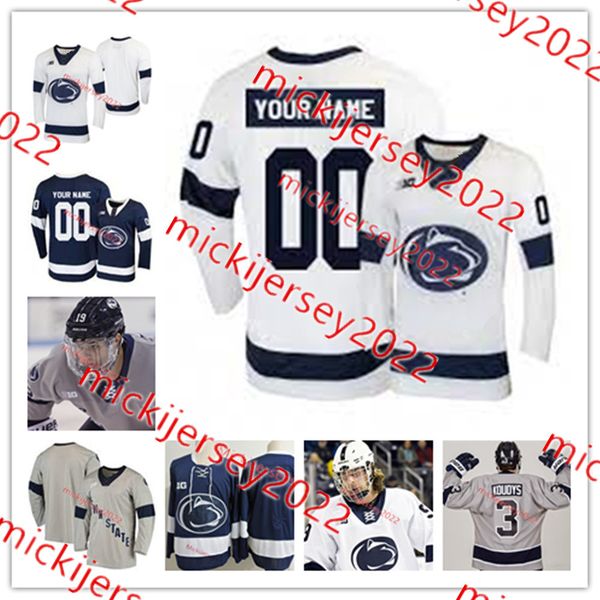 

penn state nittany lions hockey jersey chase berger kevin kerr 10 brandon biro 13 nikita pavlychev 3 patrick koudys erik autio penn state je, Black