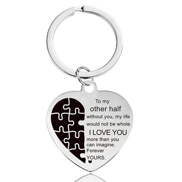 

romantic stainless steel letters heart keychain designer lovers mum friendship sisters keyring for mothers day silver car keychains mum frie