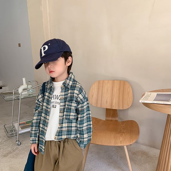 

kids shirts spring boys fashion long sleeve cotton shirt baby loose casual shirt 230403, White;black