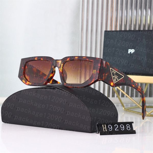 

Police Sunglasses Designer Sunglasses 9298 Men Eyeglasses Outdoor Shades Big Square Frame Fashion Classic Lady Sun Glasses Mirrors High Quality