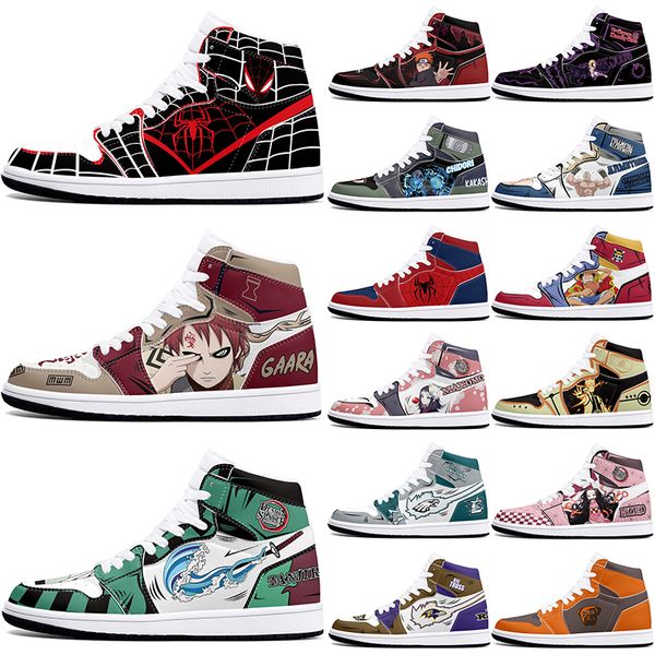 

New diy classics customized shoes sports basketball shoes 1s men women antiskid anime customized figure sneakers 36-48 358196