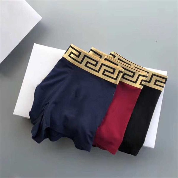 

3-piece boxed new men's underwear modal shorts men's breathable, Black;white