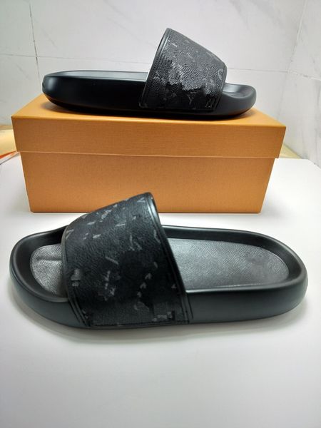 

high heels luxury designer slippers women's summer foam runner prom leather sandals thick heels 0218, Black