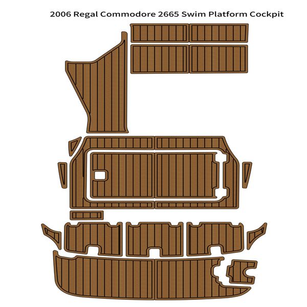 

2006 regal commodore 2665 swim platform cockpit pad boat eva foam teak floor self backing ahesive seadek gatorstep style floor