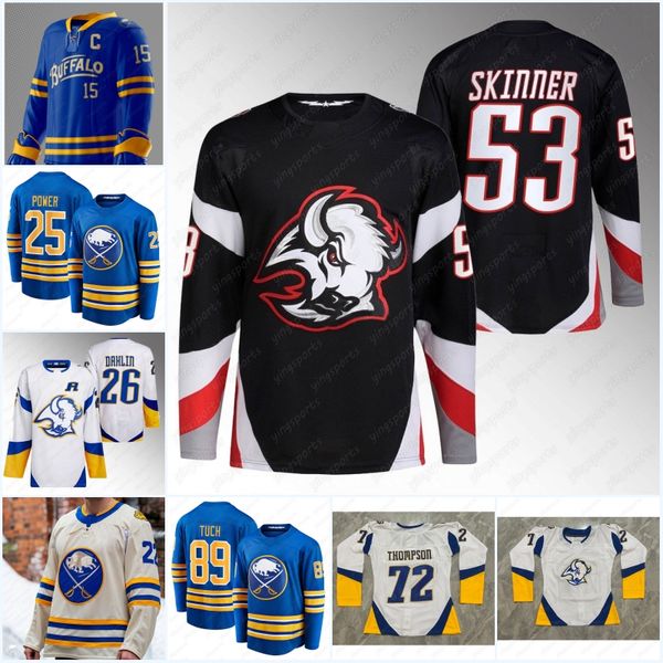 

buffalo jerseys#53 jeff skinner sabre jersey alex tuch tage thompson victor olofsson devon levi rasmus dahlin owen power dylan cozens jack q, Black;red