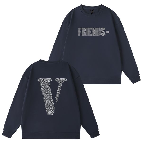 

mens women designers hoodies fashion hooded winter man long sleeve men s womens hoodie clothing clothes vlones hip hop high1 quality sweatsh, Black