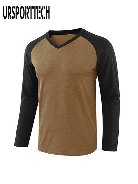 

men's t-shirts urporttech spring autumn men's large full sleeve men's casual patch work t-shirt men's fitness t-shirt 23, White;black