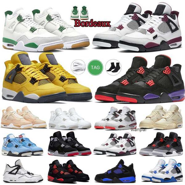 

designer basketball shoes 4 4s men women jumpman pine green military messy room pn dust seafoam midnight navy thunder lightning flexible spo