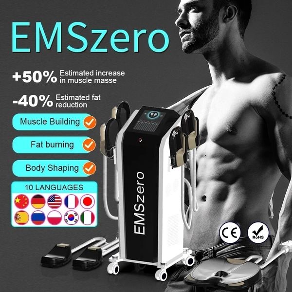 

2023 new dls-emslim 14 tesla power 5000w hi-emt machine 4 neo handle pelvic stimulation pad optional emszero factory direct sales