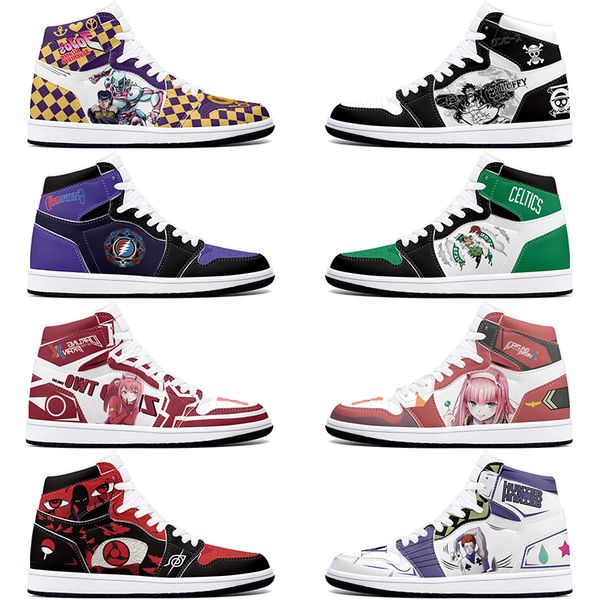 

New diy classics customized shoes sports basketball shoes 1s men women antiskid anime cool fashion customized figure sneakers 36-48 308483