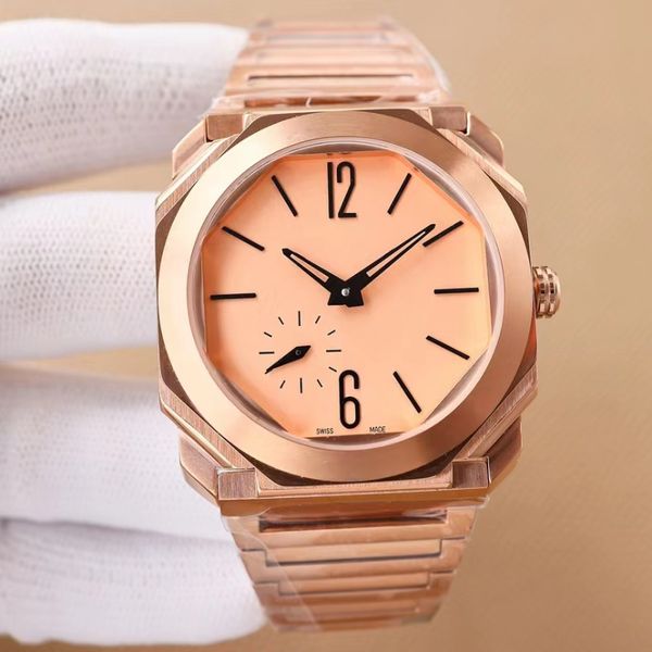 

men's and women's watches automatic mechanical sapphire mirror super long 80 hours power storage noble domineering men's watc, Slivery;brown