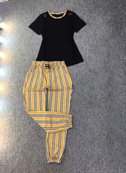 

women's two piece pants 2 piece set luxury designer t-shirt and wide pants handmade from cotton and polyester for women gingham pant su, White