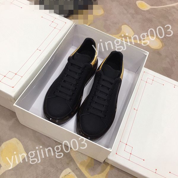 

2023 designer men womens sneaker casual shoes leather sneakers stripes white shoe flat platform walking sports trainers hl210207, Black