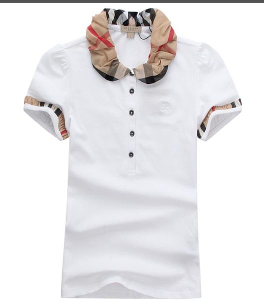 

wholesale classic fashion brand women polos sleeve t-shirt comfortable and breathable in summer street beach leisure womens t-shirt asian si, White