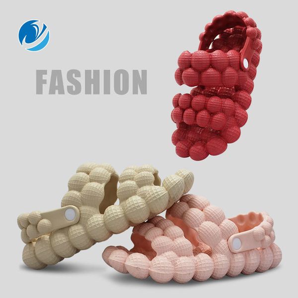 

slippers mo dou fashion massage sandals for women street style bubble slippers for men non slip summer shoes for 230331, Black