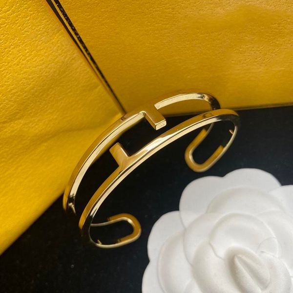 

simple designer single bangle love bracelet gold hard bangle classic letter f bracelets for women fashion charm jewlery earrings necklace, Black