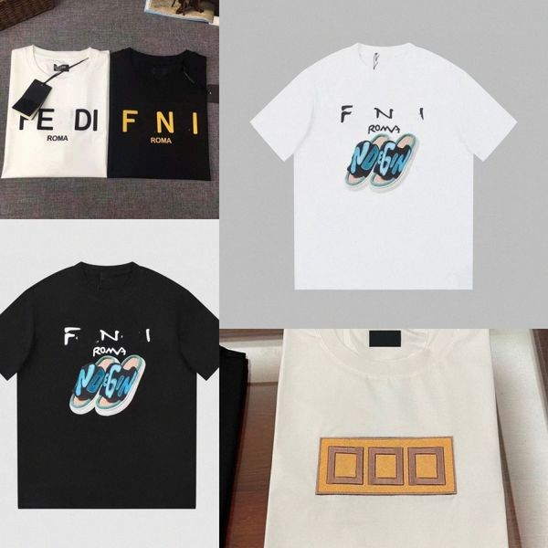 

mens designers shirts tees men's t-shirt summer womens tee shirt ff brand letters tshirts z00i#, White;black