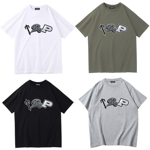 

trapstar men's t-shirt classic embroidery letters fashion casual fashion brand men's luxury clothing pure cotton simple street hip, White;black