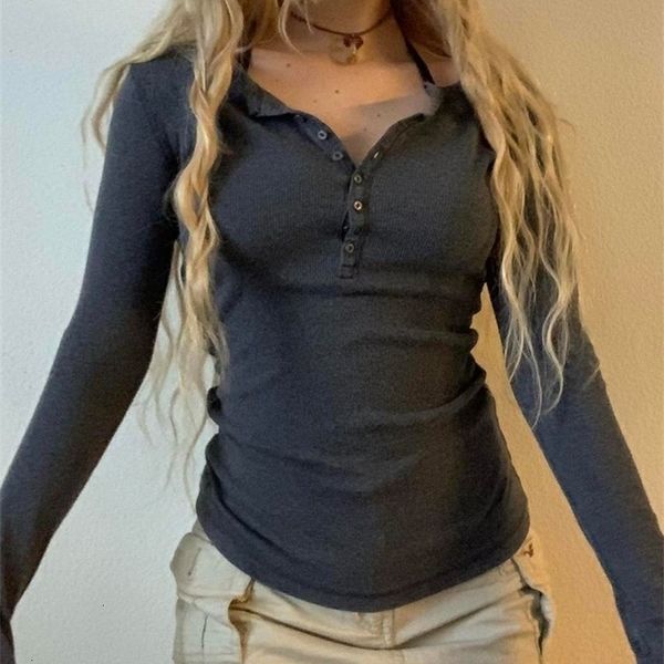 

women s t shirt cuteandpsycho vintage fairycore y2k tee aesthetic button up retro grunge clothing solid casual 90s slim womenswear shirts 2, White