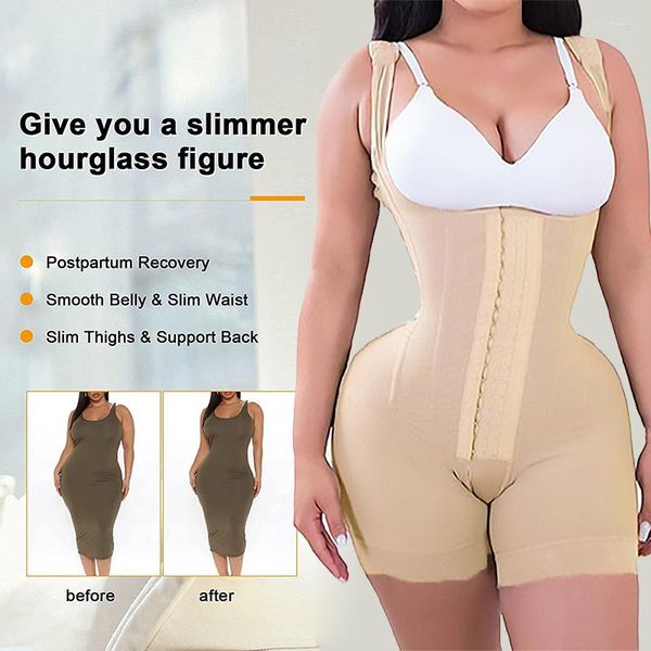 

High Women's Shapers Compression Fas Colombians for Daily and Post- Use Postpartum Girdle BBL Post-operative Bodysuit Shapewear operative, Orange
