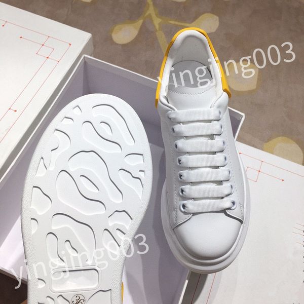 

2023 casual shoes women designer leather lace-up sneaker fashion lady flat running trainers letters woman shoe platform men gym sneakers hl2, Black