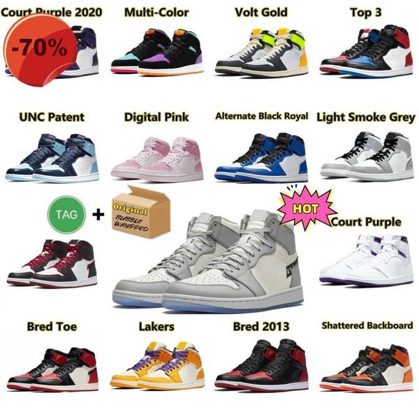 

1 jumpman mens basketball shoes 1s high unc designer trainers women royal shadow obsidian paris chacigo red toe silver black sports sneaker