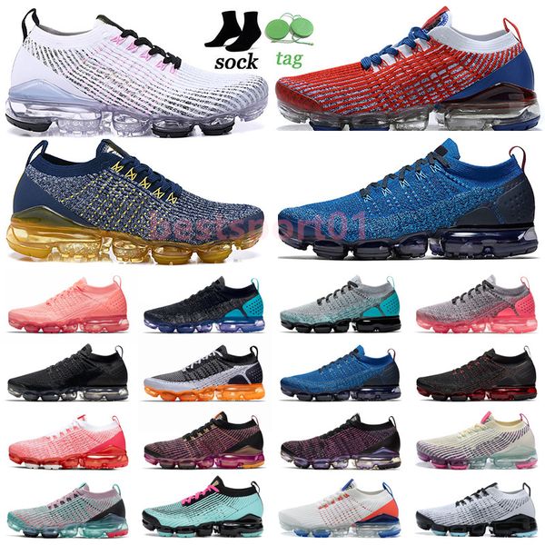 

2018 men running shoes fk designer fly anthracite knit cushion triple black day to metallic silver oatmeal chilly blue neon women trainers s