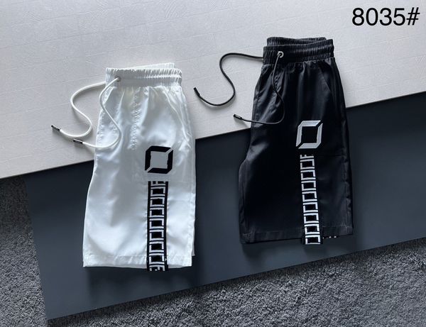 

designer men's shorts swimming beach black and white pants classic embroidered alphabet european american brand pure cotton breathable, White;black