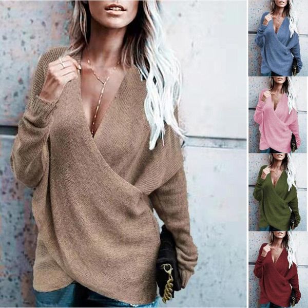 

women's sweaters 2023 european and american autumn winter cross loose outer wear knitted sweater for women, White;black
