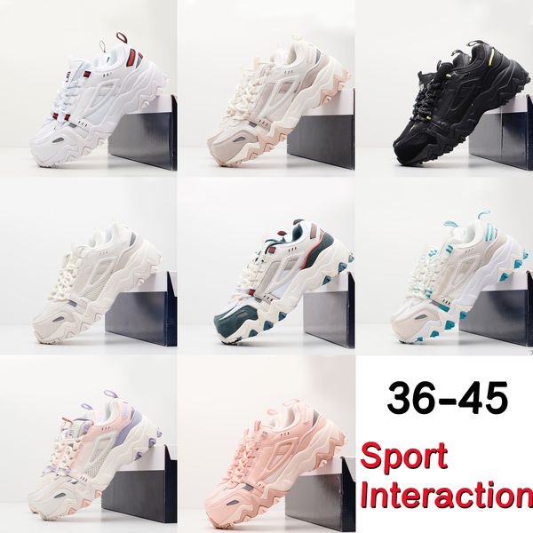 

designer casual shoes interaction sneakers men women platform sneakers sport vintage suede leather trainers fashion stylist shoes patchwork, Black