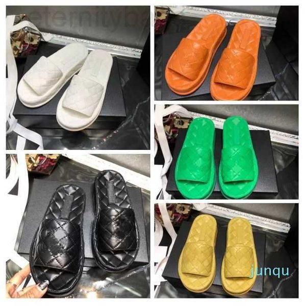 

luxury 2022 designer women summer slippers leather sandals classics household stroll fashion casual shoes size 35-41 ccity, Black