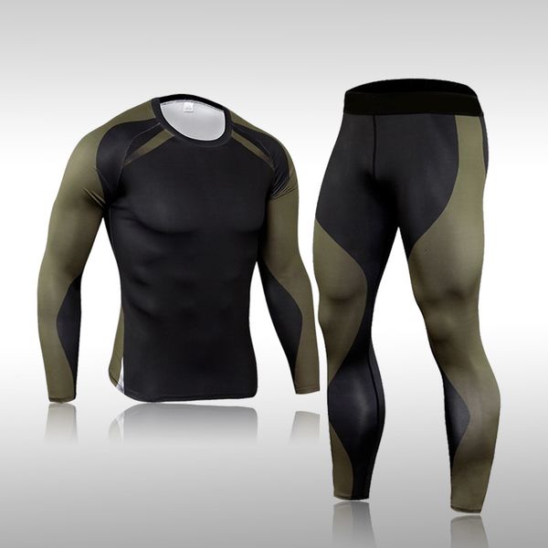 

men's tracksuits men's compression sportswear gym tights sportswear jogging sportswear running rashguard fast dry tracksuit 230403, Gray