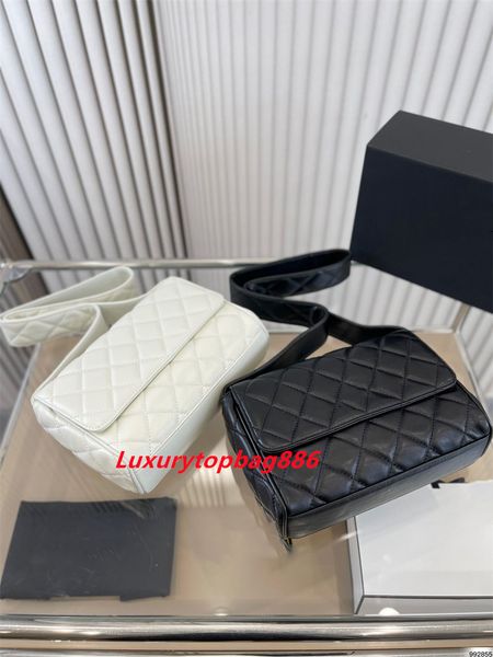 

fashion versatile women's shoulder bags designer crossbody messenger bag popular cc 22b leather luxury handbags black hardware lady clu