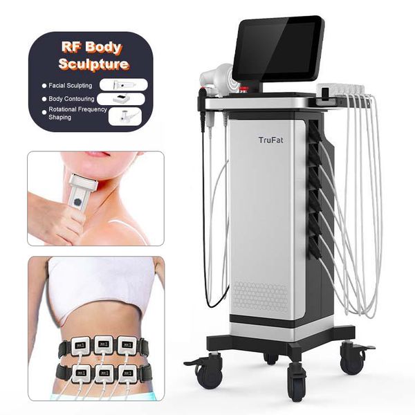 

factory 3d trusculpt id far infrared body sculpting equipment monopolar rf led ems beauty machine for fat burner face double chin removal