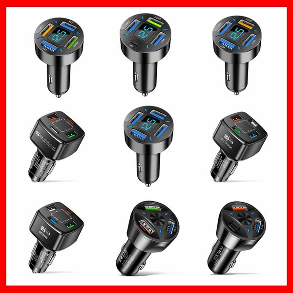 

66w pd car charger usb type c fast charging car phone adapter for iphone 13 12 xiaomi huawei samsung s21 s22 quick charge 3.0 car-charge car