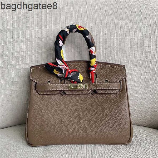 

handheld pattern designer shoulder bag litchi birkins 25cm bags 2023 hermas leather women's fashion totes cowhide one iubv