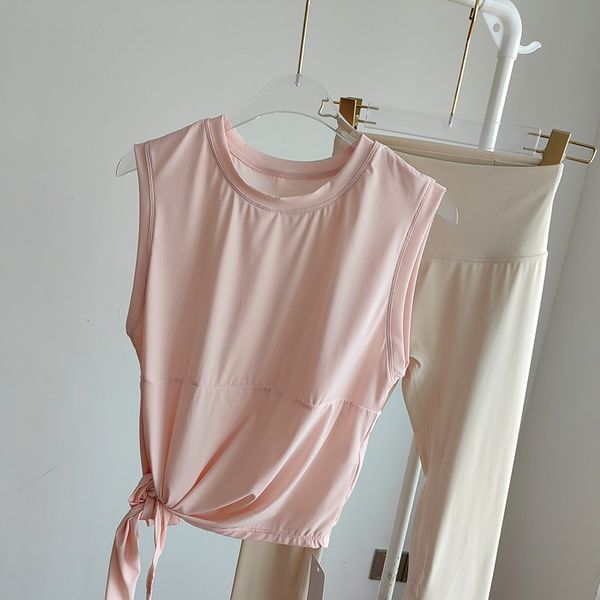 

lululemens split yoga outfits suit tank quick dry cool sleeveless sports top