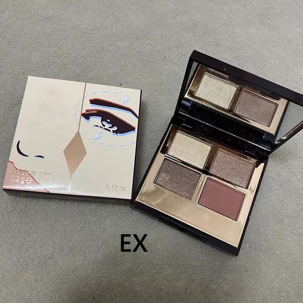 

4 color eyeshadow palette pt ex palette 5.2g long wearing waterproof eye shadow palettes shimmery pigment powder makeup