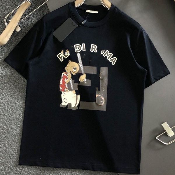 

men t shirt summer women designers t shirts loose oversize tees apparel fashion mans casual chest letter shirt luxury shorts sleeve clothes, White;black