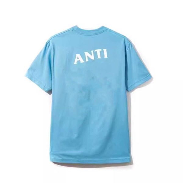 

men's t shirts fashion assc anti social club cross print t-shirt casual couple short5 motion current 2023ess, White;black