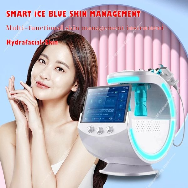 

new 7 in 1 smart facial cleansing hydrafacial skin analyze deep pore vacuum hydra skin lift anti-aging beauty machine
