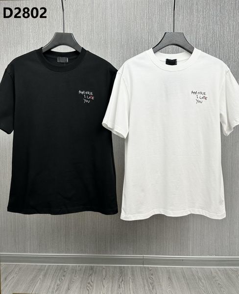 

dsq men's t-shirts 2023 new d2 designer shirt casual short sleeve crewneck summer tees lovers clothing men women t shirts ds2802, White;black