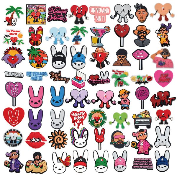 

shoe parts accessories wholesale 132 pcs bunny croc shoe charms mexican inspired shoe charms for girls boys men women clog accessories 23040, White;pink