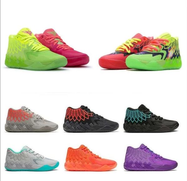 

new 2023 men designer basketball shoes mb.01 lamelo ball buzz city rick and morty galaxy rock ridge volt blast trainer mens outdoors sneaker