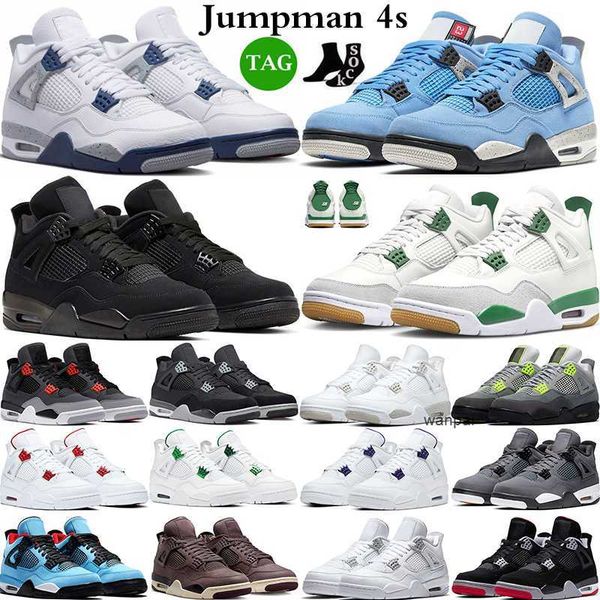 

basketball shoes 4 4s men women pine green military black cat pn dust seafoam midnight navy red thunder lightning sports sneakers with box b