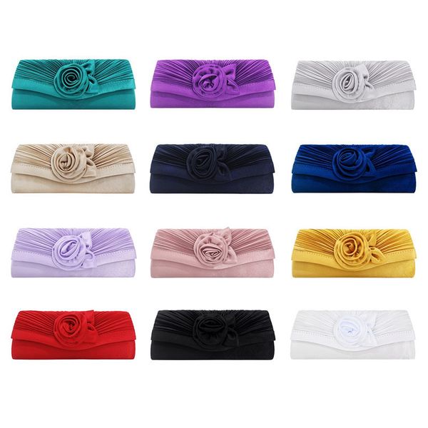 

evening bags women's satin clutch bag fashionable wedding evening party bridal handbag shoulder bag purse 230403
