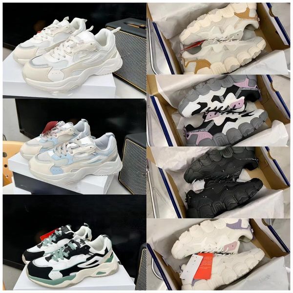 

women casual shoes sneakers lighted gomma leather trainer devil's-claw platform sneakers men light shoes with box size 36-40 with box, Black