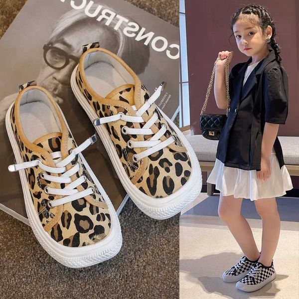 

athletic outdoor girls canvas lace-up print casual shoes soft rebound sole sneakers non-slip children sports spring autumn flat travel shoes, Black