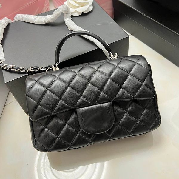 

classic handheld mini women crossbody bag lambskin leather quilted evening designer wallet luxury handbag retro suitcases silver hardware sa